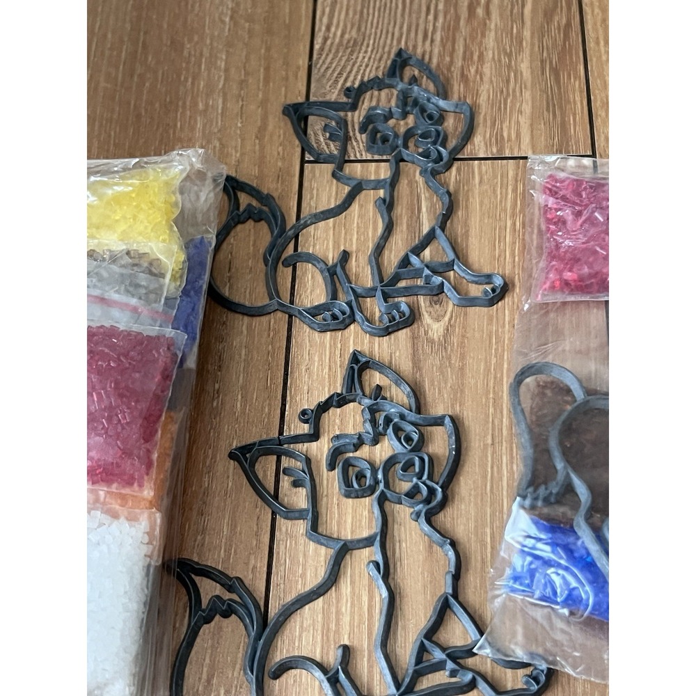 Vtg Makit & Bakit Stained Glass Suncatcher Disney Nature Nativity - Picture 2 of 10